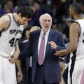 „Spurs“ treneris per dantį patraukė karjeros mačą sužaidusį serbų milžiną
