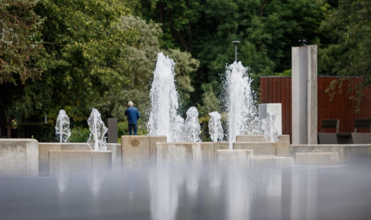 Atnaujintas Draugystės parko fontanas 