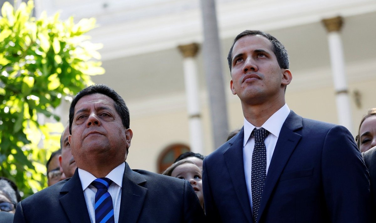 Edgaras Zambrano ir Juanas Guaido