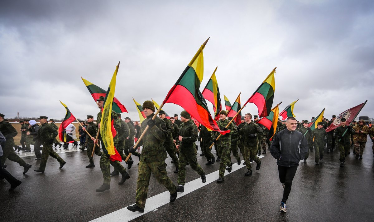 At the Runway Run 2015 in Zuokniai airport (Šiauliai), marking the 11th anniversary of Lithuania’s NATO accession