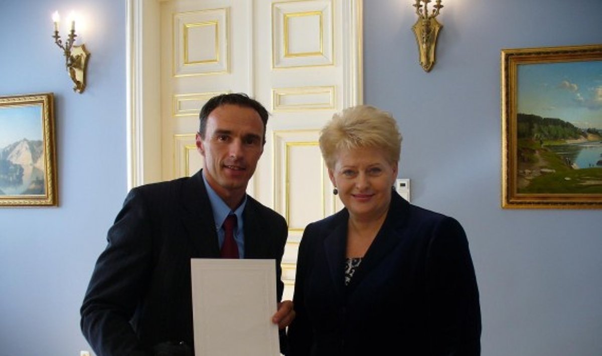Tomas Kairys ir Dalia Grybauskaitė
