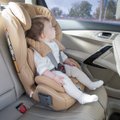 Kaip saugiai vežti vaikus automobilyje