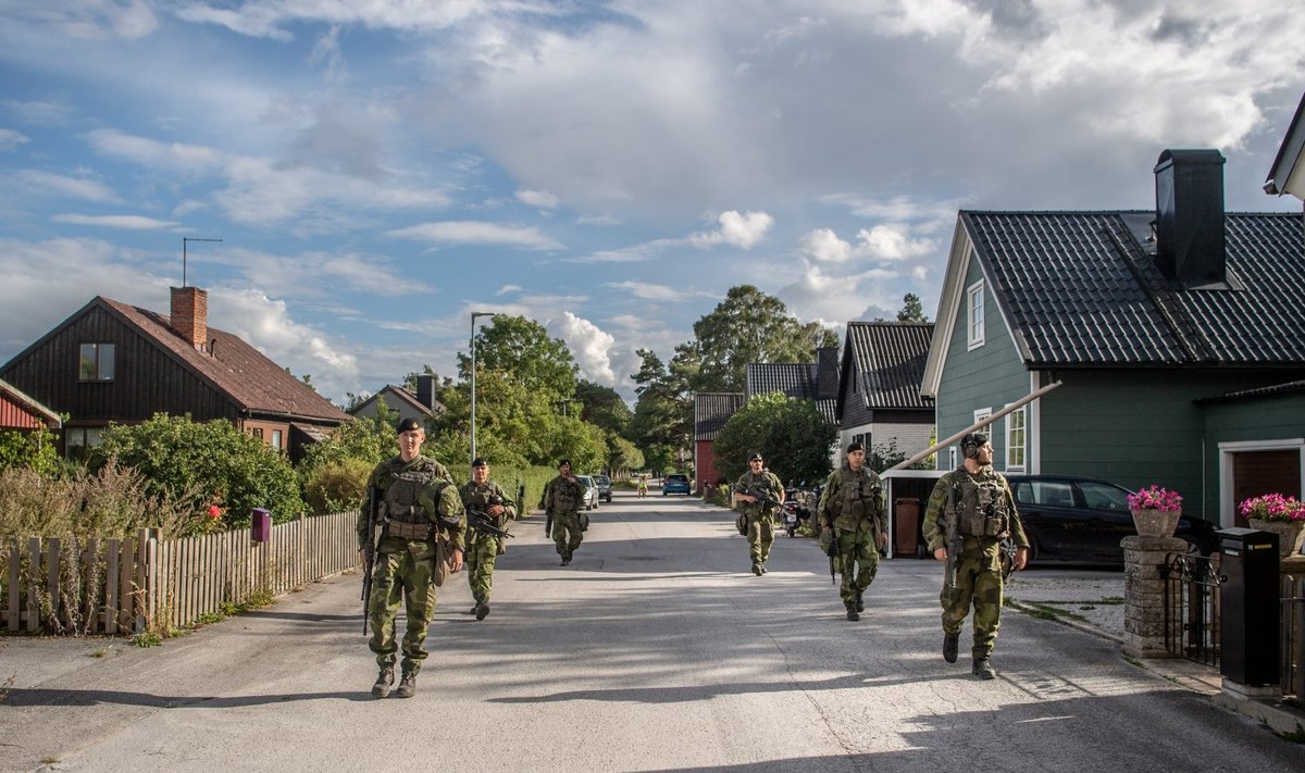 Švedų kariai Gotlande
