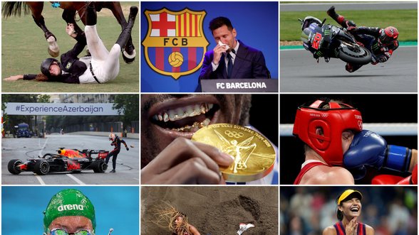 Įspūdingiausios metų sporto fotografijos: verkiantis Messi, griūtys ir nesuvaidinta triumfo akimirka