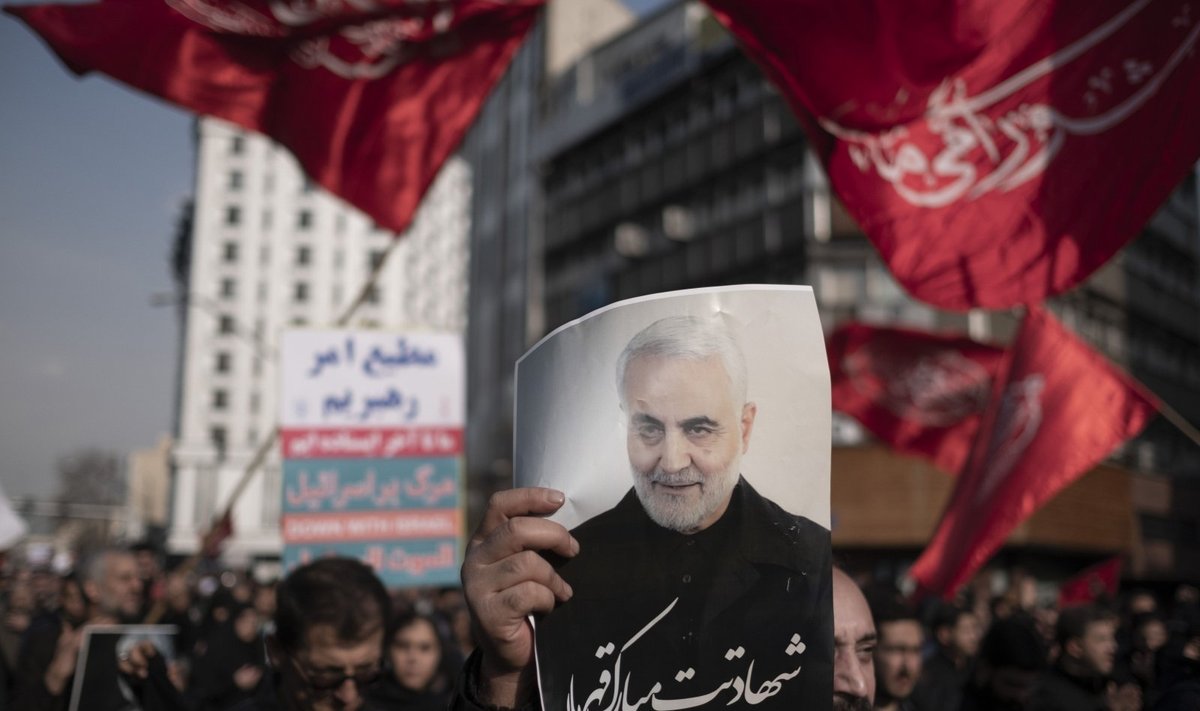 Protestas Irane po Qasemo Soleimani nužudymo