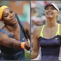M. Šarapova ir S. Williams - Prancūzijos atviro teniso čempionato finalo dalyvės