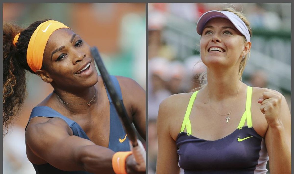 Serena Williams ir Marija Šarapova
