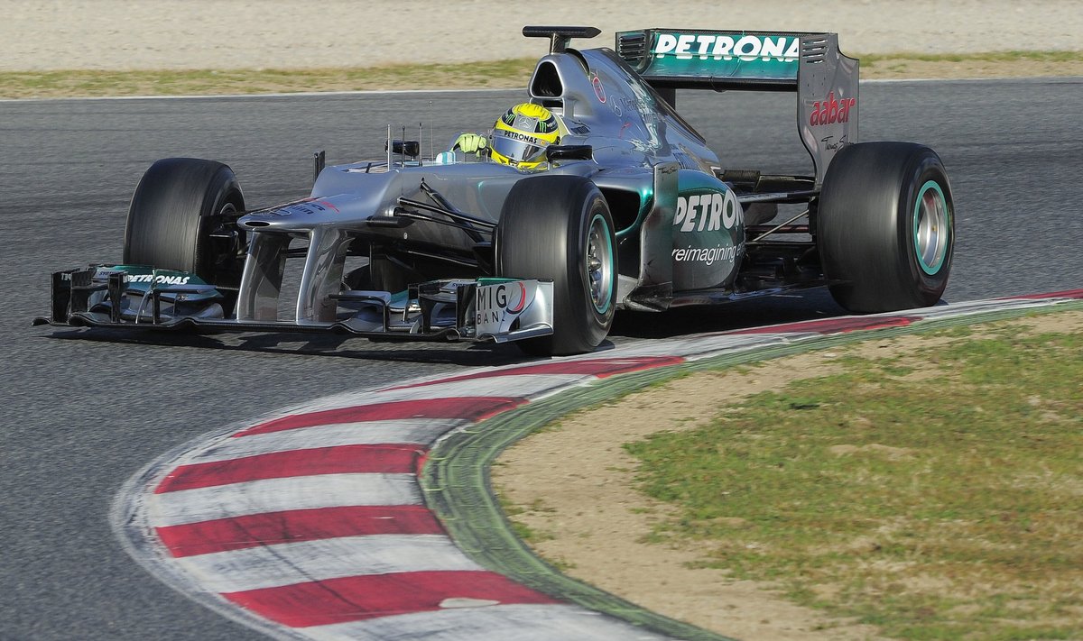 "Formulės-1" "Mercedes" automobilis