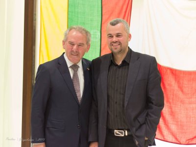Lietuvos generalinis konsulas Maltoje Tony Zahra ir Lietuvos prekybos rūmų Maltoje prezidentas Tomas Mikalauskas