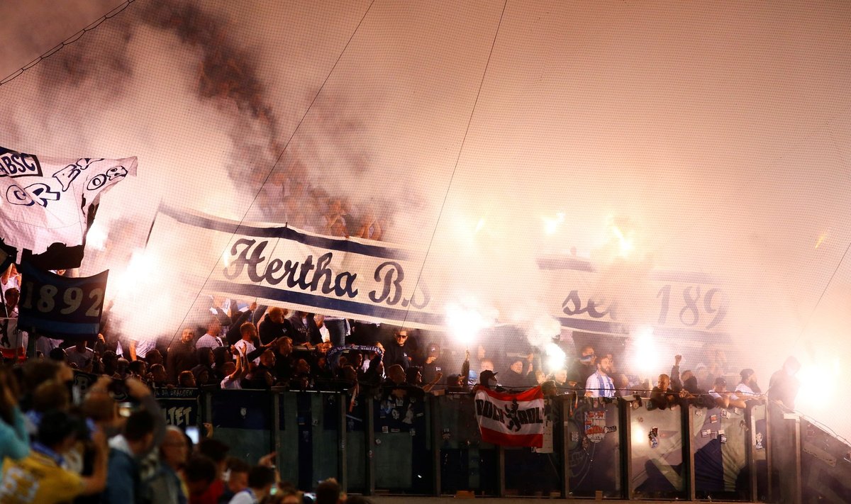 „Hansa Rostock“ - Berlyno „Hertha“ mačo akimirka 