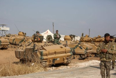 Turkijos pajėgos Sirijos pasienyje