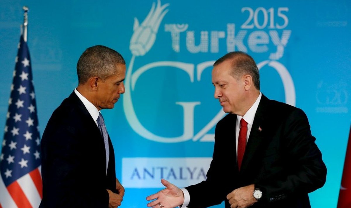 B. Obama ir R. T. Ergodanas prieš G-20 susitikimą