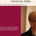 Ekspertas: jei ne pinigai, „Financial Times“ nebūtų rašęs apie Lietuvą taip, kaip parašė
