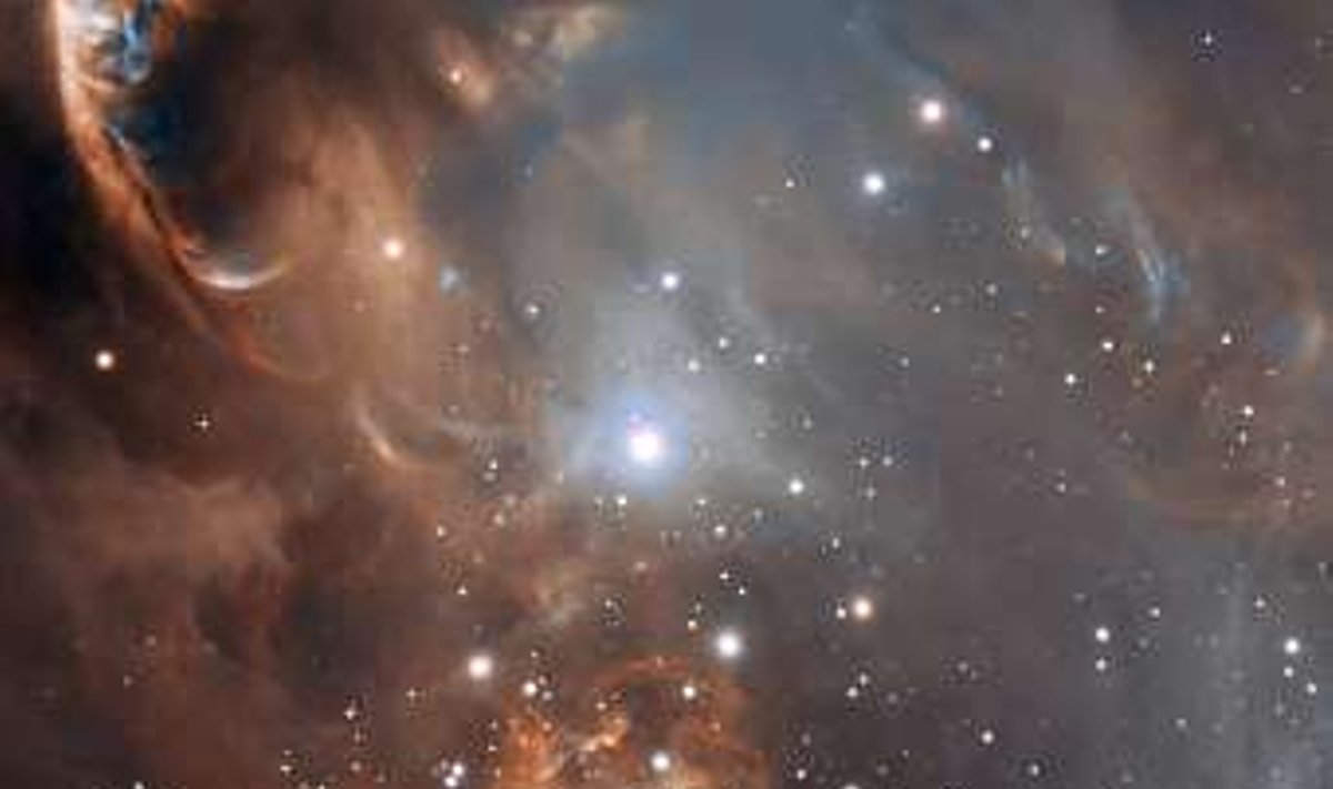 Фрагмент туманности NGC 6729. Изображение ESO