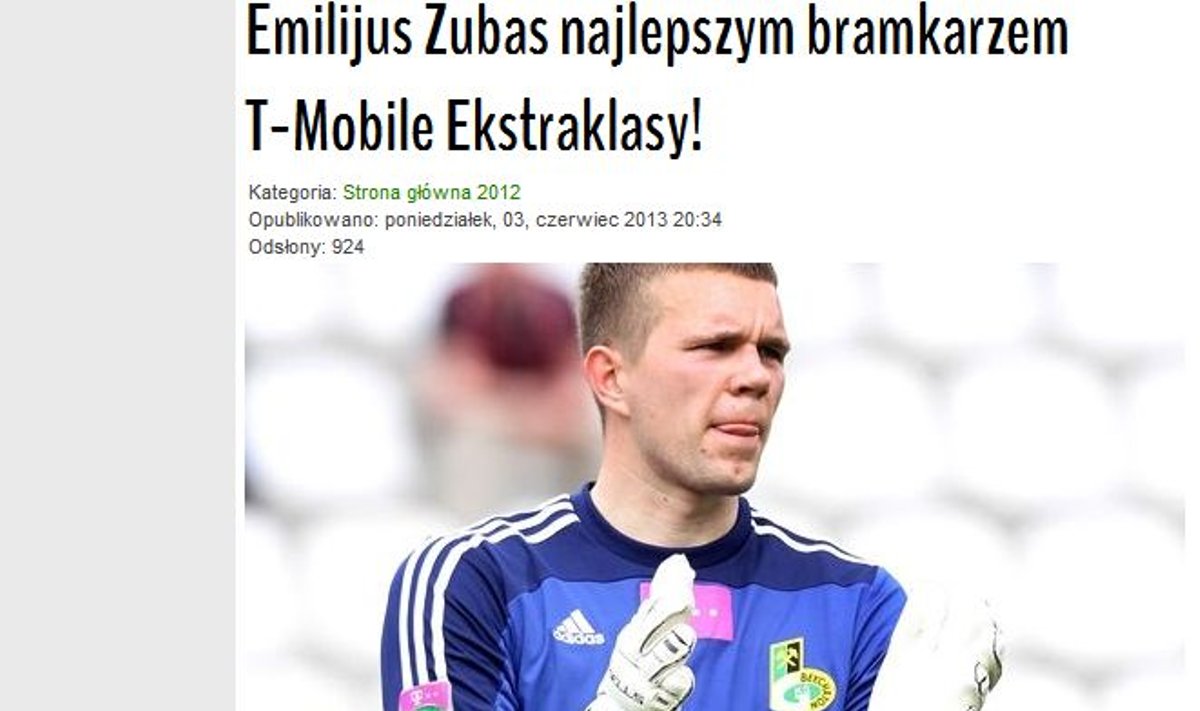 Emilijus Zubas (gksbelchatow.com nuotr.)