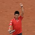 Barselonos teniso turnyro finale - japonas ir korto šeimininkas