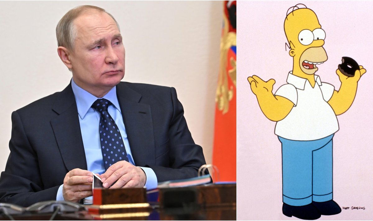Vladimiras Putinas, Simpsonai