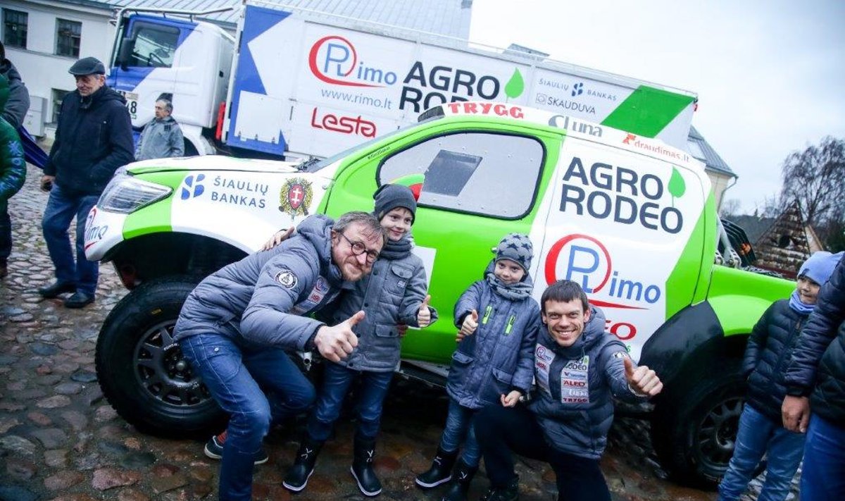 "Agrorodeo" Dakaro ekipažas Kėdainiuose