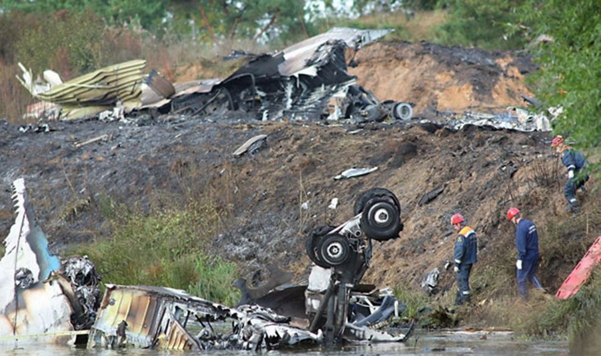 Jaroslavlyje nukrito lėktuvas su "Lokomotiv" ledo ritulininkais
