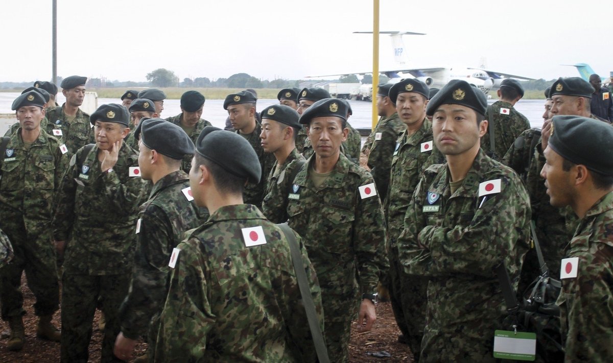 Japonijos kariai išsilaipino Pietų Sudane