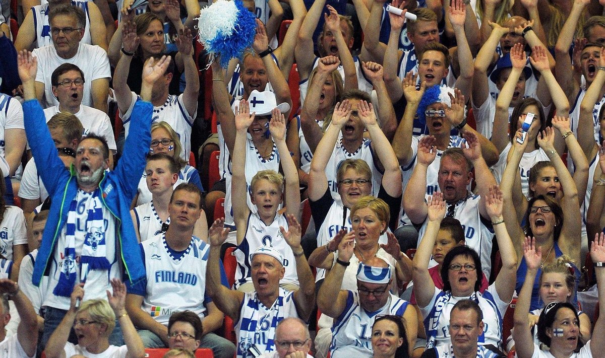 Suomijos rinktinės fanai