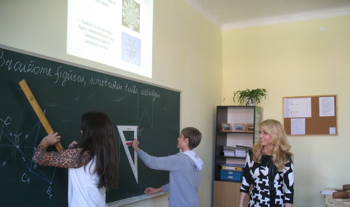 At a school in Lithuania
