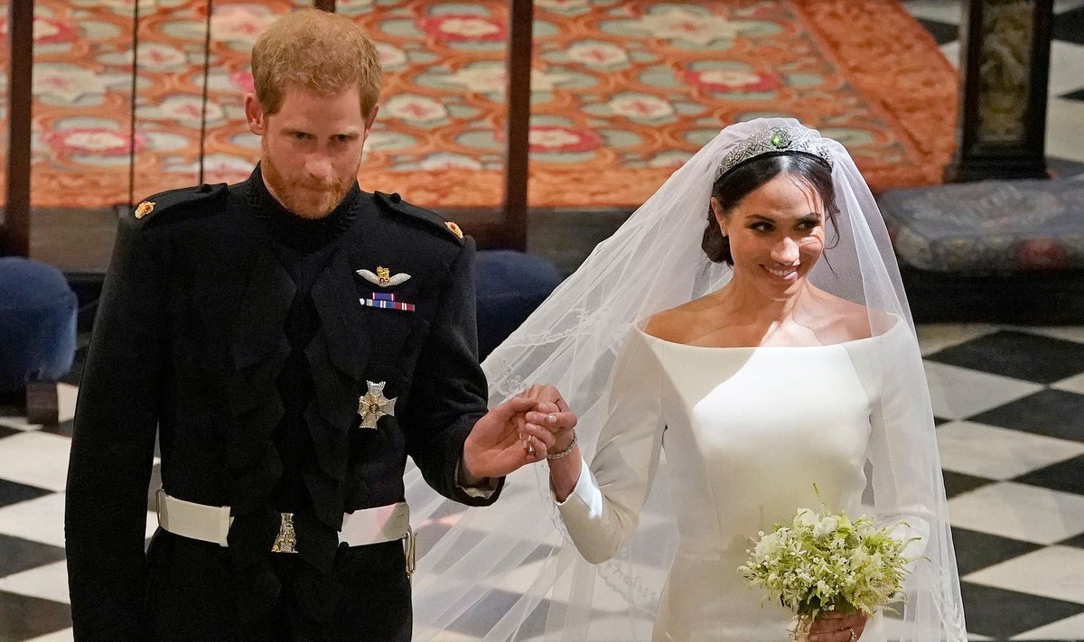 Princo Williamo ir Meghan Markle vestuvių akimirka