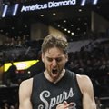 NBA naktis: P. Gasolio lūžusi ranka, čempionų pergalė ir slovėno G. Dragičiaus šėlsmas Majamyje