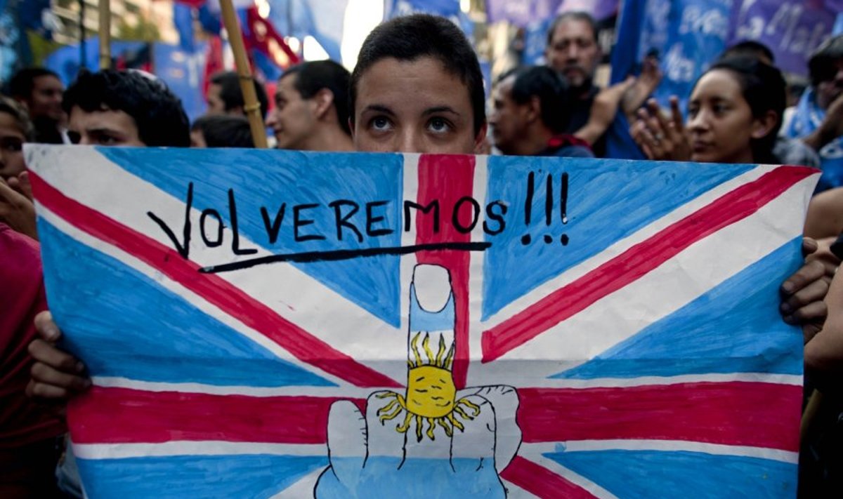 Argentinos aktyvistai kovoja dėl Folklando salų