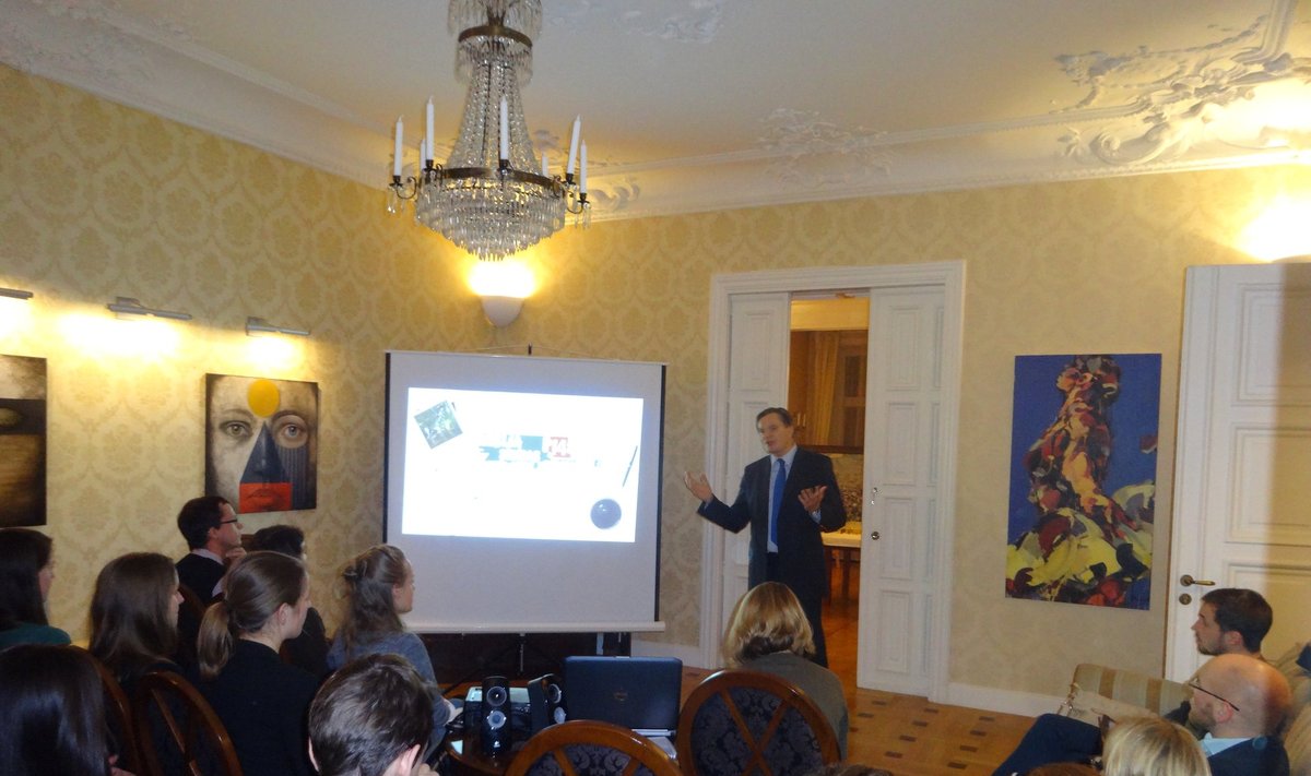 Discussion at Lithuanian Embassy in Stockholm