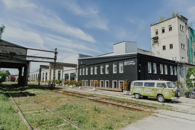Betono fabrikas Vilkpėdėje (K. Baubino nuotr.)
