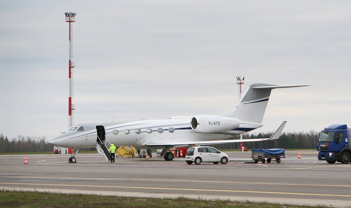 2023-11-20 Vilnius Lithuania. Union Aviation (Latvia) Gulfstream G450 YL-ATE (former OE-ITE) spotted in Vilnius.