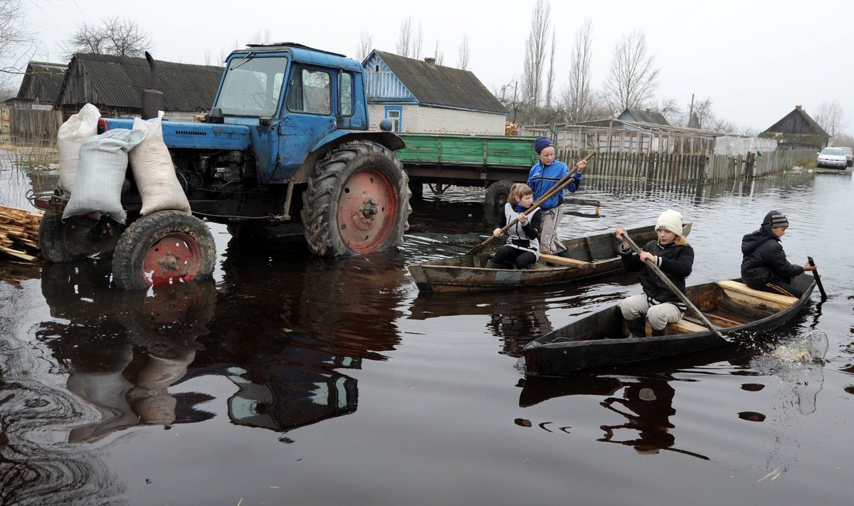 Potvynis kaimyninėje Baltarusijoje