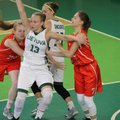 Lietuvos 16-metės krepšininkės antrą kartą nugalėjo baltaruses