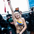 FEMEN в Литве встали грудью за евроинтеграцию Украины