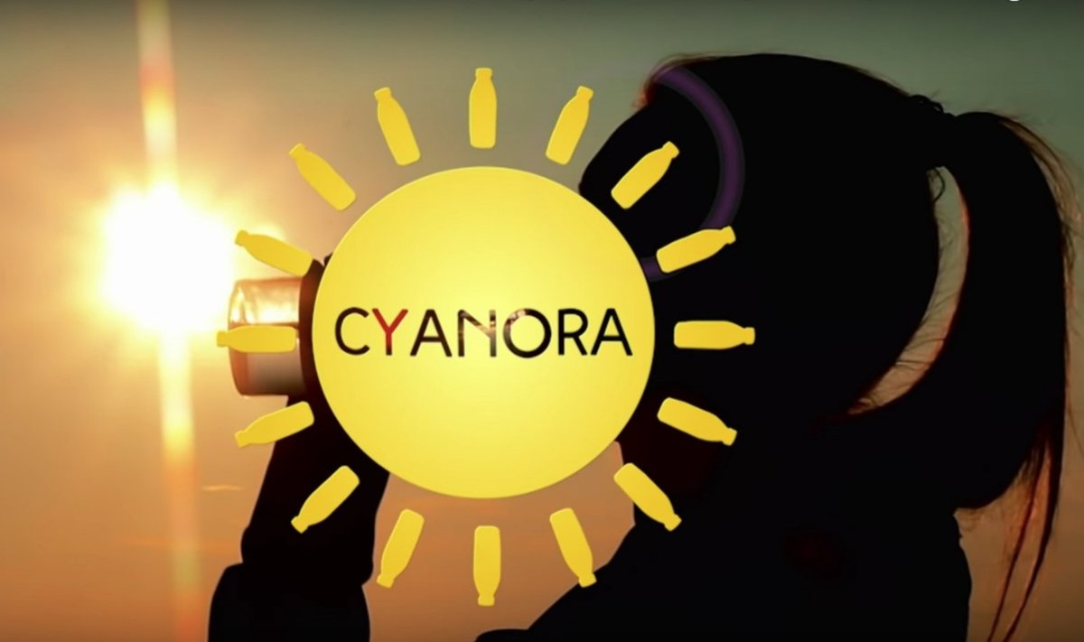 Netikro gėrimo „Cyanora“ reklama