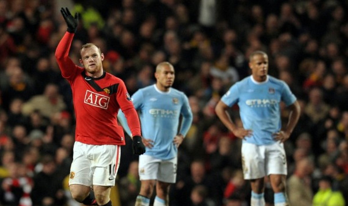 Wayne'as Rooney eliminavo "Man City" futbolininkus