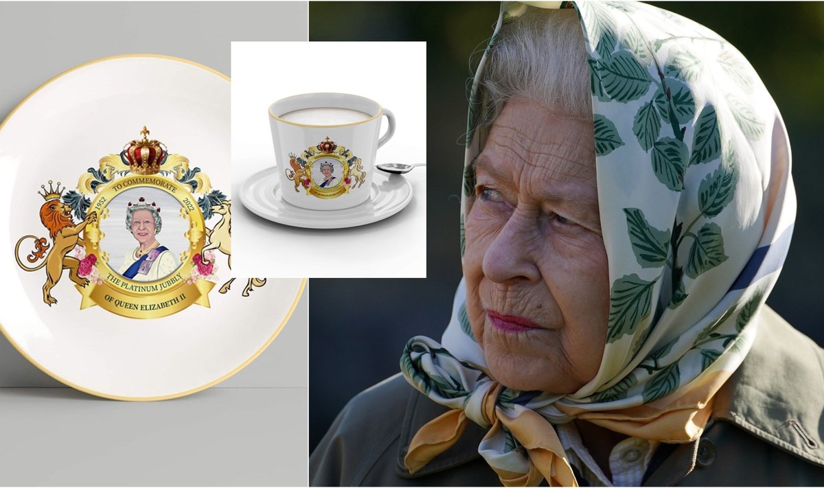 Elžbieta II, suvenyrai /Foto: Vida press, Wholesale Clearance U.K. 