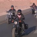 Baikeriai „Harley Davidson“ motociklais keliavo po Jordaniją