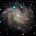 Fejerverkų galaktikoje itin retas reiškinys: mokslininkai turi dvi hipotezes