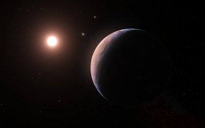 Taip gali atrodyti egzoplaneta. K2-18b. ESA/Hubble/Scanpix iliustr.