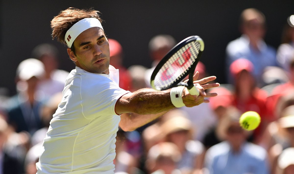 Vimbldono turnyras: Roger Federer - Dušanas Lajovičius