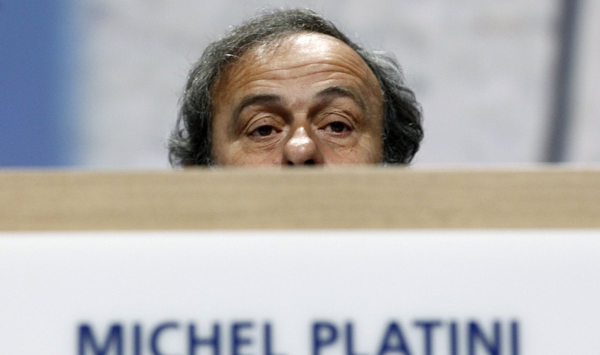 UEFA prezidentas Michelis Platini