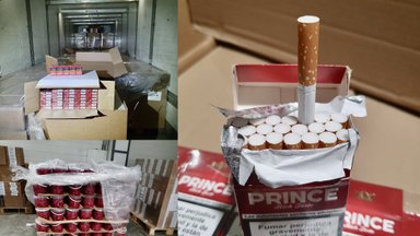 Klaipėdoje sulaikyta didelė siunta: muitininkai cigaretes aptiko į Švediją keltu gabentame vilkike, vežusiame salotas