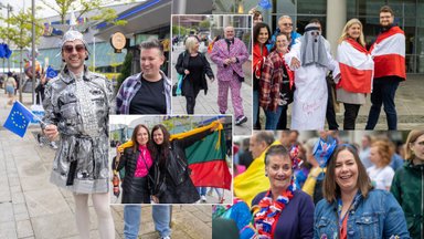 Nuotaikingai nusiteikę „Eurovizijos“ gerbėjai ruošiasi stebėti antrąjį pusfinalį: Monikos Linkytės atvyko palaikyti ir lietuviai