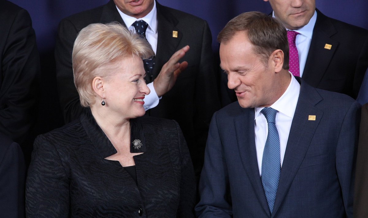 D.Grybauskaitė ir D. Tuskas