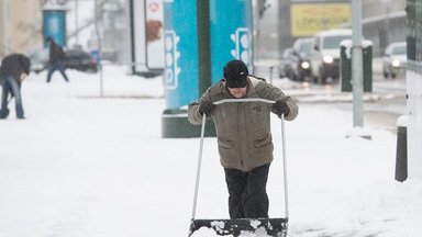 В Таллинне за ночь выпало 13 см снега