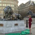Londono Trafalgaro aikštėje – iš laikrodžių mechanizmų sukurtas liūtas