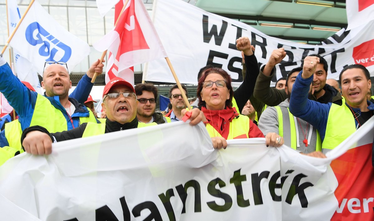 Darbuotojų streikas Vokietijoje