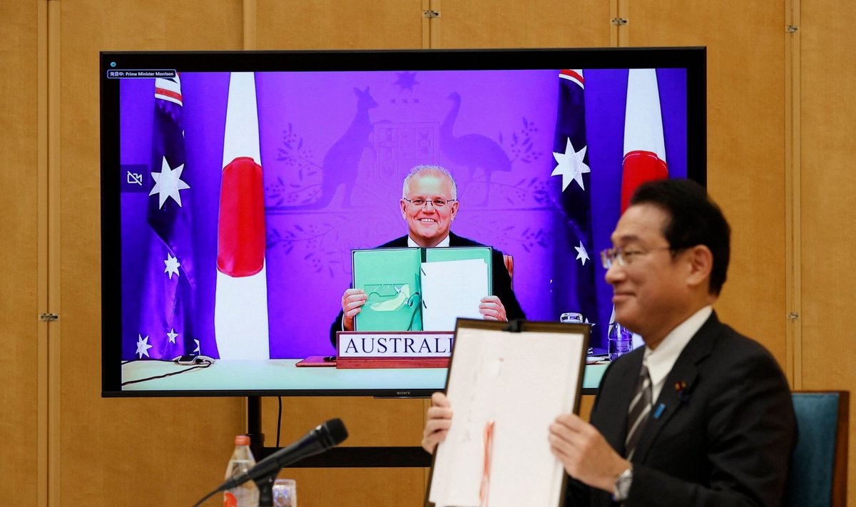 Japonija ir Australija pasirašė gynybos sutartį